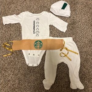 Starbucks Hot Cup Costume 0-3m